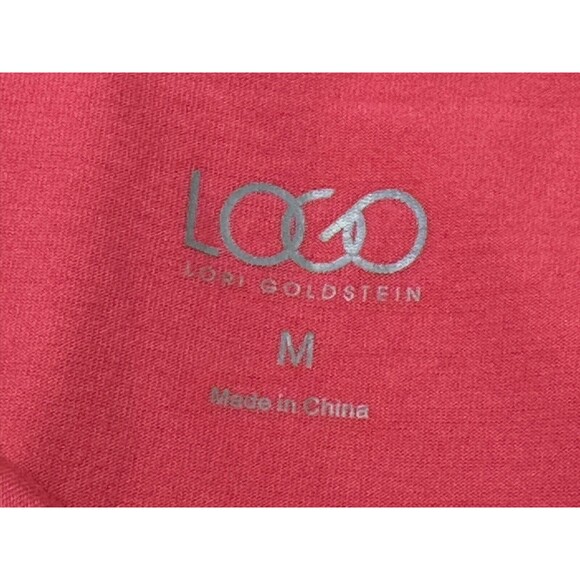 LOGO by Lori Goldstein Women Size M Tunic 3/4 Sleeves Asymmetric Hem Loungewear - Picture 8 of 9